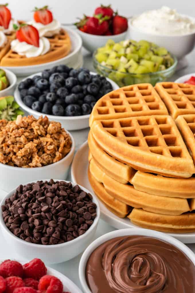 crispy waffle toppings
