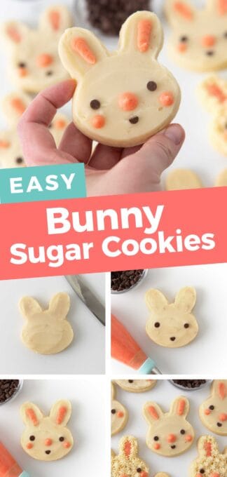 easter bunny sugar cookies pin