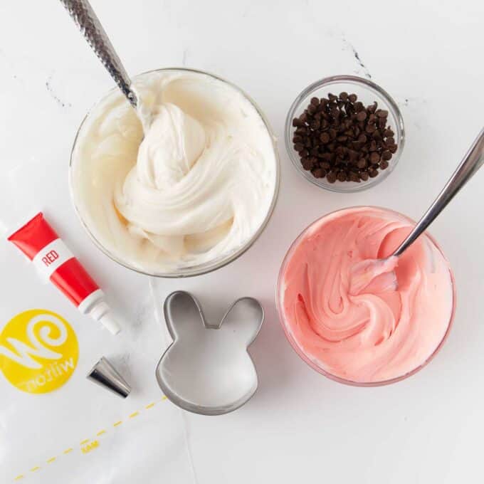  bunny sugar cookie supplies and ingredients