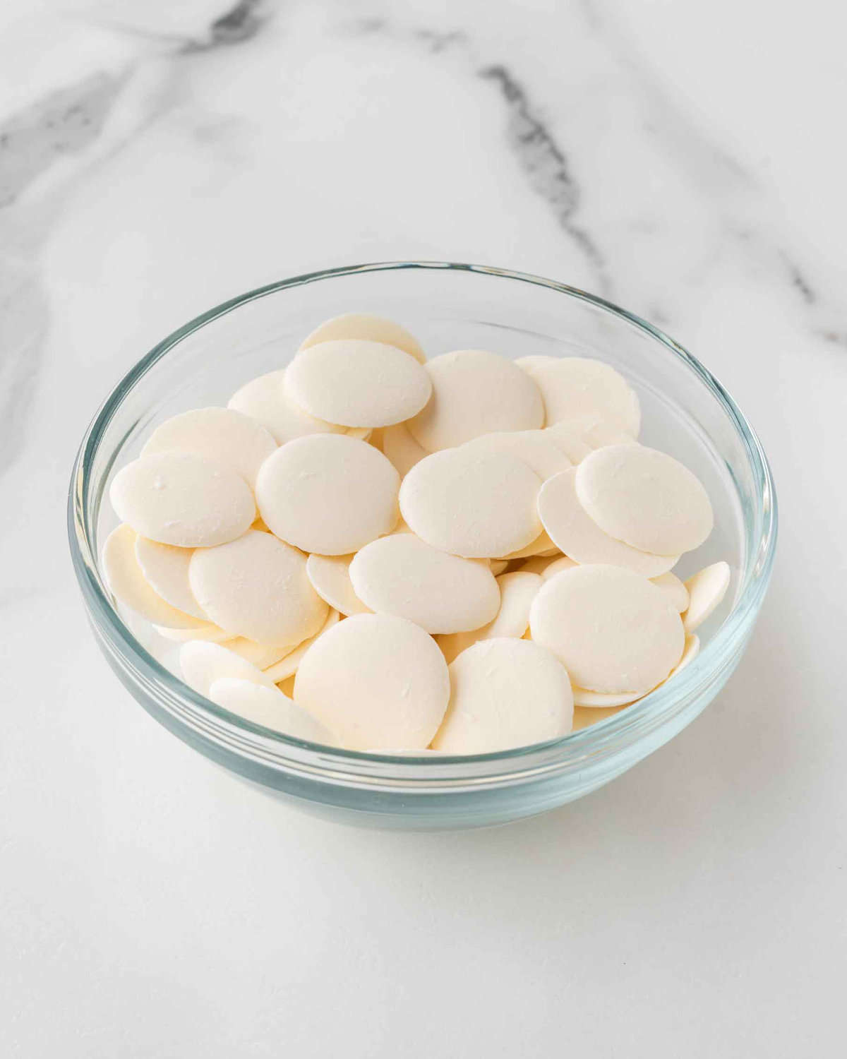 bowl of white melting wafers