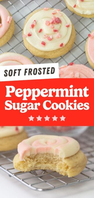 peppermint sugar cookies pin