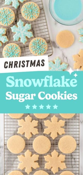 snowflake sugar cookies pin