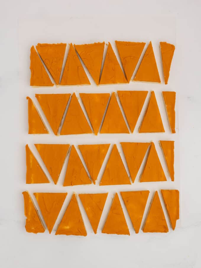 step 3: all sections cut into 24 triangles