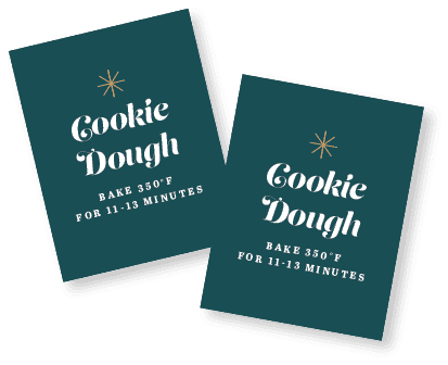 freezer cookie dough tags